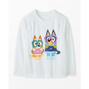 Hanna Andersson Bluey Rashguard 2T NWT | Long Sleeve Swim Top UPF 50 Bluey Bingo